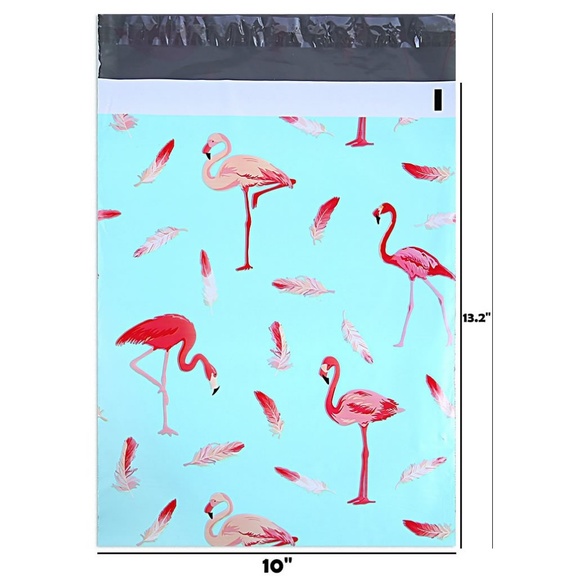 100 Poly mailers with Flamingo 10x13 - Picture 4 of 7